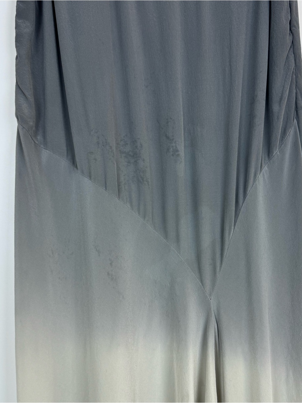 Eileen Fisher Sleeveless Grey Ombré Midi Dress - Picture 14 of 15